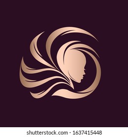 Style Beauty Hair Salon Circular Logo Stock Vector (Royalty Free ...