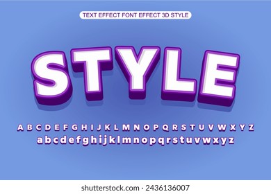 STYLE bold text effect modern lettering typography font style