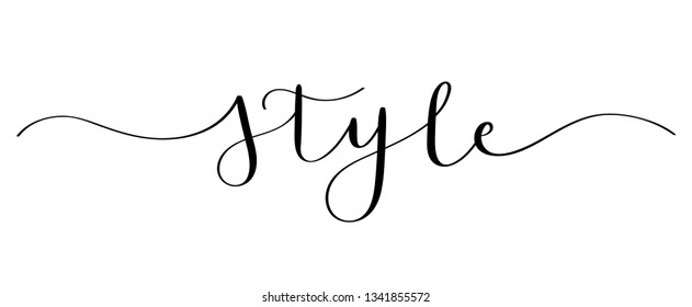 STYLE brush calligraphy banner