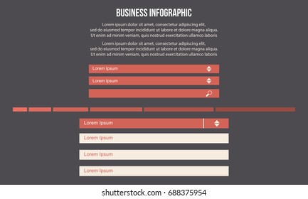 Style business infographic background design
