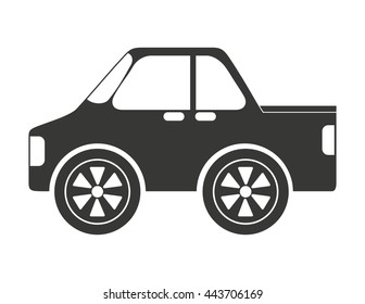 style car isolated icon design