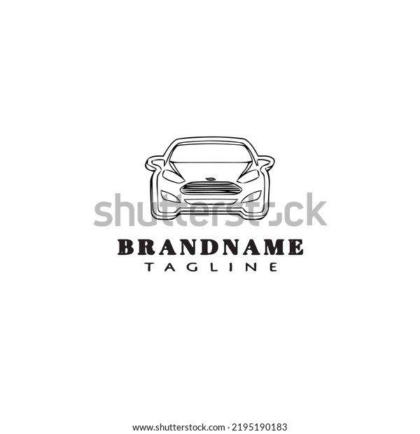 style car logo cartoon icon design template\
black modern isolated vector\
illustration