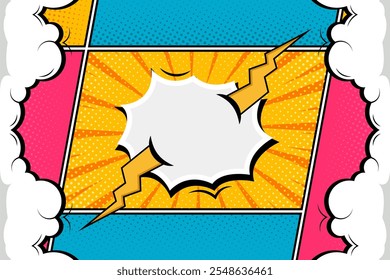 Stil Cartoon Comic Stil Cartoon Comic versus Hintergrund Vorlage bunt Vektor