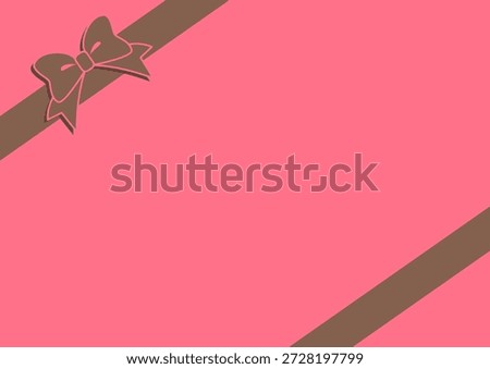 in the style of a chocolate gift box with decorative ribbons. Perfect for romantic greetings, posters, and sweet seasonal designs.