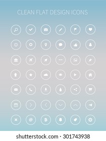 Style and clean icons pack for webdesign or mobile design.