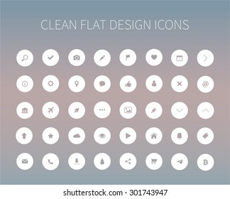 Style and clean icons pack for webdesign or mobile design.