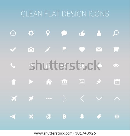 Style and clean icons pack for webdesign or mobile design.