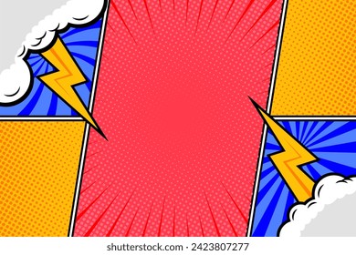 style comic book background pop art vector