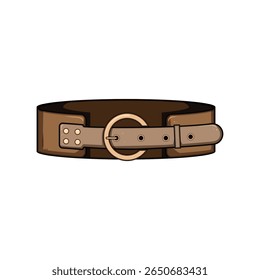 style cowgirl belt cartoon. vintage rustic, country durable, handcrafted classic style cowgirl belt sign. isolated symbol vector illustration
