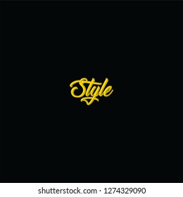 Style cursive logo