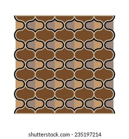 Style of damask background pattern design, background texture ceramic tiles in vector.
