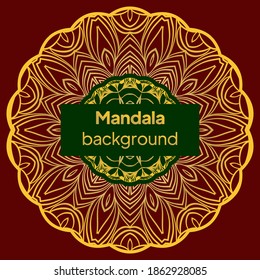 Style Decorative mandala. Mandala for print, poster, cover, brochure. Vector illustration