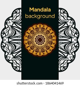 Mandala decorativa estilo. Mandala para imprimir, afiche, portada, folleto. Ilustración del vector