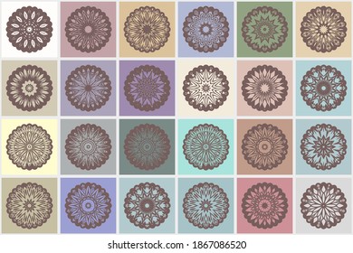 Mandala decorativa estilo. Mandala para imprimir, afiche, portada, folleto. Ilustración del vector