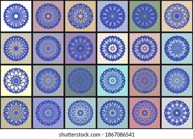 Style Decorative mandala. Mandala for print, poster, cover, brochure. Vector illustration