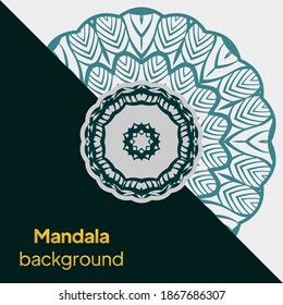 Mandala decorativa estilo. Mandala para imprimir, afiche, portada, folleto. Ilustración del vector