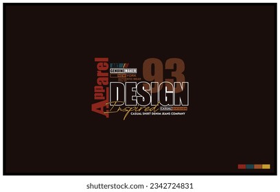 
Diseño de estilo Tipografía vectorial para la impresión, perfecta para el diseño de camisetas, ropa, patatas, etc.