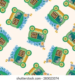 style dining car ,seamless pattern