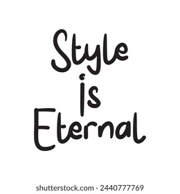 style is eternal text on white background.