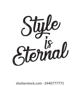 style is eternal text on white background.