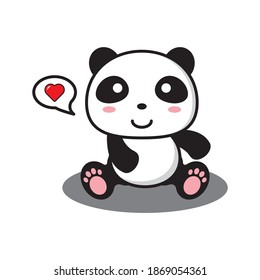 style expressions of cute panda