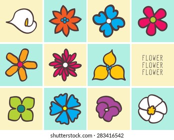 style of flowers.