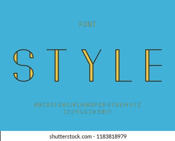 Style font. Vector alphabet letters. Typeface design. 
