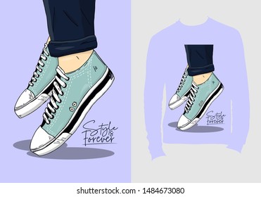 Style is forever. typography design for t-shirt