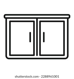 Style furniture icon outline vector. Home kitchen. Modern cook