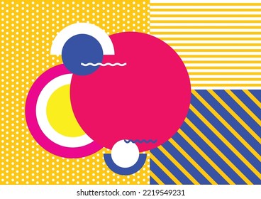 Style geometric background playful design, abstract geometric background design template graphics, colorful geometric shape pattern.