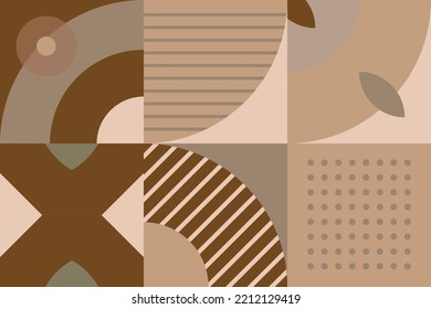 Style geometric shapes vector seamless pattern It consists of a polyhedron such as a circle square triangle Used in the textile industry, fabric pattern, paper, wallpaper, book cover