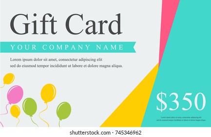 Style gift voucher card collection