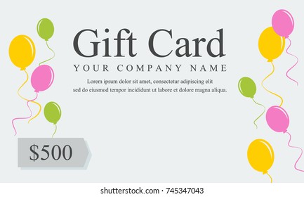 Style gift voucher card collection