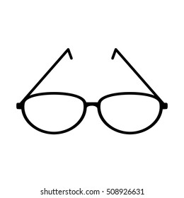 style glasses isolated icon vector illustration design