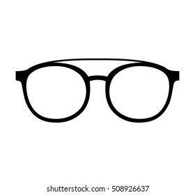 style glasses isolated icon vector illustration design