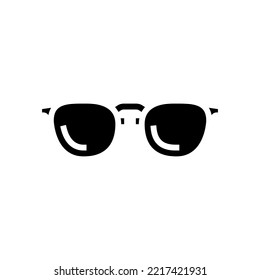 Style Glasses Optical Glyph Icon Vector. Style Glasses Optical Sign. Isolated Symbol Illustration