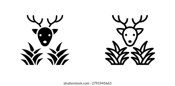Style Glyph And Line Collection Vector Icon of Herbivore