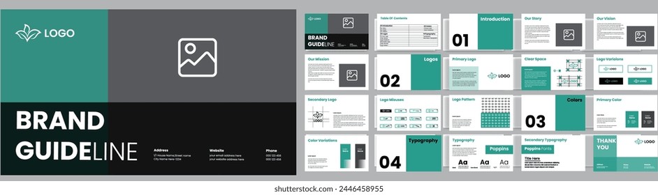Plantilla de guía de estilo para Lineamientos de marca
