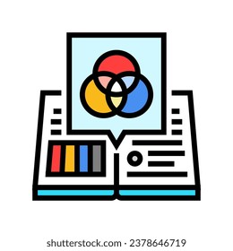 style guides technical writer color icon vector. style guides technical writer sign. isolated symbol illustration