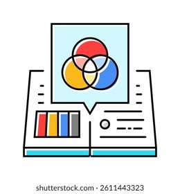 style guides technical writer color icon vector. style guides technical writer sign. isolated symbol illustration
