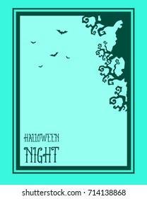 Style Halloween frame collection stock