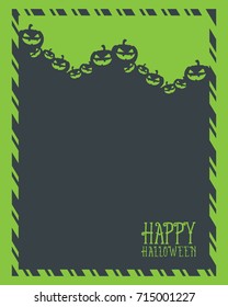 Style Halloween frame collection stock