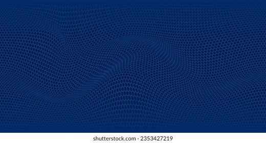 Style hexagon wave background. The futuristic modern backdrop. Abstract texture of network connection. Big data visualization.