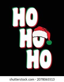 " Style Ho Ho Ho Christmas T-shirts