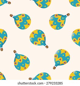 style hot air ballon , cartoon seamless pattern background