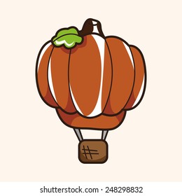style hot air ballon theme elements vector,eps