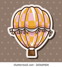 style hot air ballon theme elements vector,eps