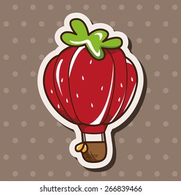 style hot air ballon theme elements vector,eps