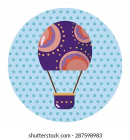 style hot air ballon theme elements vector,eps
