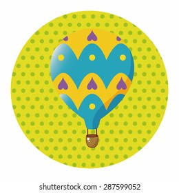 style hot air ballon theme elements vector,eps